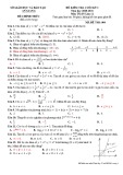 Đề thi học kì 1 môn Toán lớp 12 năm 2020-2021 có đáp án - Trường THPT Lương Văn Cù