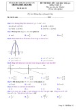 Đề thi học kì 1 môn Toán lớp 12 năm 2020-2021 có đáp án - Trường THPT Trần Phú