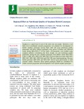 Regional effect on nutritional quality of sorghum hybrid genotypes