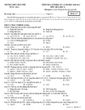 Đề thi học kì 1 môn Hóa học lớp 11 năm 2020-2021 có đáp án - Trường THPT Trần Phú