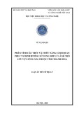 Luận án Tiến sĩ Địa lý: Phân tích cấu trúc và chức năng cảnh quan phục vụ định hướng sử dụng hợp lý lãnh thổ lưu vực sông Mã (thuộc tỉnh Thanh Hóa)