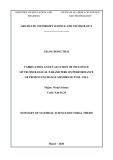 Summary of Material science doctoral thesis: Fabrication and investigation of influence of technological parameters on performance of proton exchange membrane fuel cell