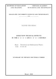 Summary of physics doctoral thesis: Some new physical effects in the 3−2−3−1 and 3−3−3−1 models
