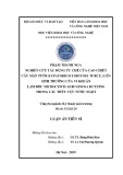 Luận án Tiến sĩ Kỹ thuật môi trường: Nghiên cứu tác dụng ức chế của cao chiết cây Mần tưới (Eupatorium fortunei Turcz.) lên sinh trưởng của Vi khuẩn lam độc Microcystis aeruginosa Kutzing trong các thủy vực nước ngọt