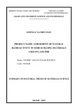 Summary of doctoral thesis of Materials science: Assessment of natural radioactivity in some building materials used in Laos PDR