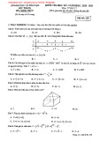Đề kiểm tra cuối học kì 1 môn Toán lớp 12 năm học 2020-2021 – Sở Giáo dục và Đào tạo Sóc Trăng (Mã đề 128)