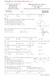 Đề kiểm tra cuối học kì 1 môn Toán lớp 12 năm học 2020-2021 – Sở Giáo dục và Đào tạo Bình Thuận (Mã đề 101)