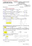Đề kiểm tra học kì 1 môn Toán lớp 12 năm học 2020-2021 – Trường THPT Lương Phú (Mã đề 151)
