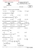 Đề thi học kì 1 môn Toán lớp 12 năm học 2020-2021 – Trường THPT Việt Đức (Mã đề 002)