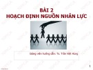 Bài giảng Quản trị nguồn nhân lực: Bài 2 - TS. Trần Việt Hùng