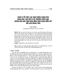 Quản lí tổ chức các hoạt động khám phá khoa học cho trẻ ở các trường mầm non huyện Kim Sơn, tỉnh Ninh Bình theo quan điểm lấy trẻ làm trung tâm