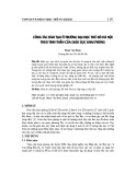 Công tác đào tạo ở trường Đại học Thủ đô Hà Nội theo tinh thần của giáo dục khai phóng