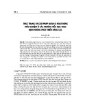 Thực trạng và giải pháp quản lí hoạt động trải nghiệm ở các trường tiểu học theo định hướng phát triển năng lực