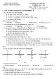 Đề thi học kì 1 môn Vật lí 7 năm 2020-2021 có đáp án - Trường THCS Lang Quán