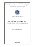 Luận án Tiến sĩ Vật lý: Các tính chất truyền dẫn điện của một số cấu trúc nano Graphene