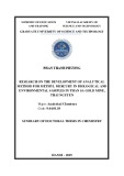 Summary of doctoral thesis in Chemistry: Research on the development of analytical method for methyl mercury in biological and environmental samples in Than Sa gold mine, Thai Nguyen