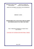 Summary of Mathematics doctoral thesis: Bioinformatics XML documents index method based on R-Tree method