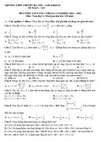 Đề ôn tập tuần 2 tháng 2 môn Toán 11 năm 2019-2020 - Trường THPT chuyên Hà Nội - Amsterdam
