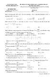 Đề thi KSCL môn Toán 12 năm 2020-2021 có đáp án - Trường THPT Quế Võ 1 (Lần 2)