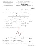 Đề KSCL ôn thi THPT Quốc gia môn Toán 12 năm 2019-2020 có đáp án - Trường THPT Triệu Sơn 2 (Lần 2)