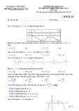 Đề thi KSCL ôn thi tốt nghiệp THPT môn Toán năm 2020-2021 có đáp án - Trường THPT Quang Hà