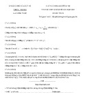 Đề thi chọn đội tuyển HSG dự thi quốc gia môn Toán 12 năm 2020-2021 - Sở GD&ĐT tỉnh Đồng Nai