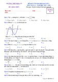 Đề KSCL ôn thi THPT Quốc gia môn Toán 12 năm 2019-2020 có đáp án - Trường THPT Đội Cấn (Lần 2)