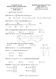 Đề kiểm tra khảo sát môn Toán 12 năm 2019-2020 có đáp án - Trường THPT Lý Thánh Tông