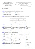 Đề thi KSCL môn Toán 12 năm 2020-2021 có đáp án - Trường THPT Liễn Sơn (Lần 1)