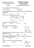 Đề kiểm tra định kỳ môn Toán 12 năm 2019-2020 - Trường THCS&THPT Nguyễn Khuyến