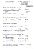 Đề thi thử tốt nghiệp THPT môn Toán 10 năm 2019-2020 có đáp án - Trường THPT Ngô Sĩ Liên (Lần 3)