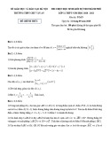Đề thi chọn đội tuyển HSG dự thi cấp thành phố môn Toán 12 năm 2020-2021 - Trường THPT Chu Văn An