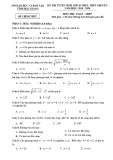 Đề thi tuyển sinh vào lớp 10 THPT môn Toán năm học 2019-2020 – Sở Giáo dục và Đào tạo Hậu Giang (Đề chính thức)