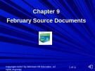Lecture Computer accounting with quickbooks online: A cloud-based approach - Chapter 9: February source documents