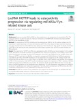 LncRNA HOTTIP leads to osteoarthritis progression via regulating miR-663a/ Fynrelated kinase axis