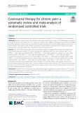 Craniosacral therapy for chronic pain: A systematic review and meta-analysis of randomized controlled trials
