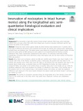 Innervation of nociceptors in intact human menisci along the longitudinal axis: Semiquantitative histological evaluation and clinical implications