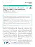 Lumbar vertebral osteoradionecrosis: A rare case report with 10-year follow-up and brief literature review