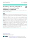 The influence of obesity and gender on outcome after reversed L-shaped osteotomy for hallux valgus