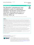 The IlluminOss® photodynamic bone stabilization system for pathological osteolyses and fractures of the humerus: Indications, advantages and limits in a series of 12 patients at 24 months of minimum follow‐up