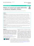 Patterns of coronal and sagittal deformities in adolescent idiopathic scoliosis
