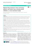 Relationship between lower-extremity defects and body mass among polish children: A cross-sectional study