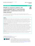 EHealth to empower patients with musculoskeletal pain in rural Australia (EMPoweR) a randomised clinical trial: Study protocol