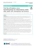Total hip arthroplasty versus hemiarthroplasty for independently mobile older adults with intracapsular hip fractures