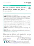 Fast track hip fracture care and mortality – an observational study of 2230 patients