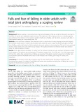 Falls and fear of falling in older adults with total joint arthroplasty: A scoping review