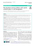 Hip dysplasia among children with spastic cerebral palsy in rural Bangladesh