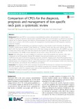 Comparison of CPG’s for the diagnosis, prognosis and management of non-specific neck pain: A systematic review