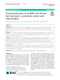 Psychosocial areas of worklife and chronic low back pain: A systematic review and meta-analysis