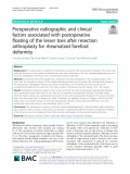 Preoperative radiographic and clinical factors associated with postoperative floating of the lesser toes after resection arthroplasty for rheumatoid forefoot deformity